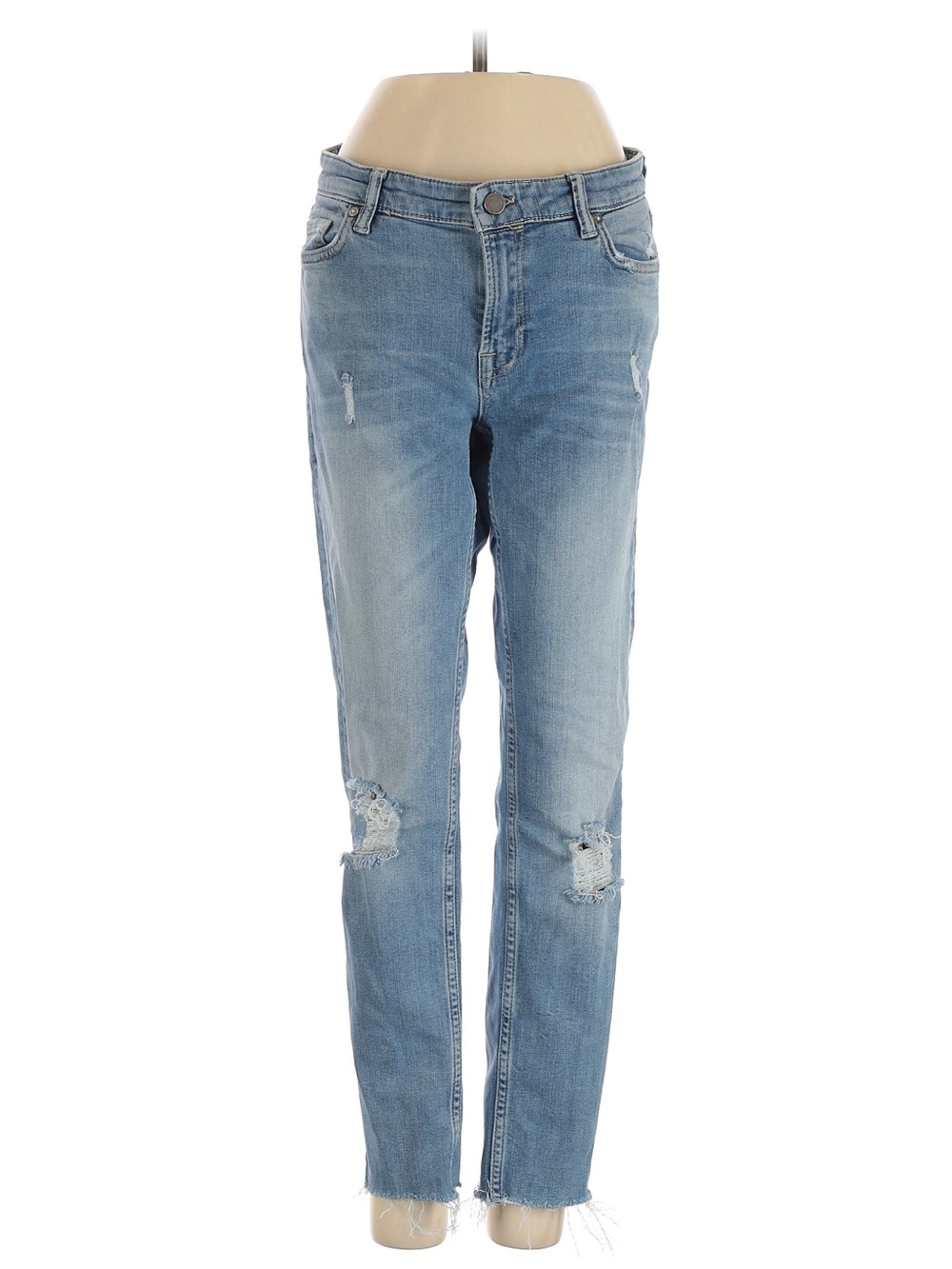 All Saints Light Blue Skinny Distressed Jeans